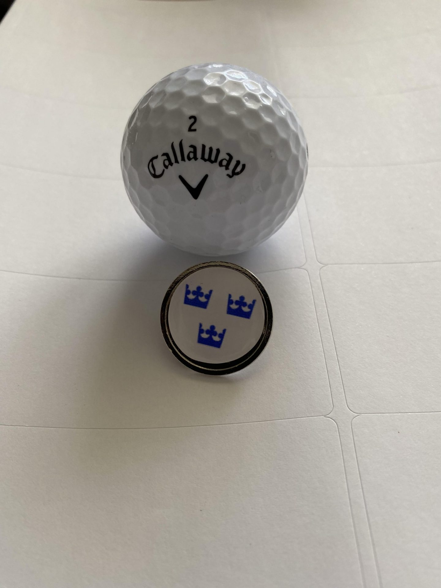 Three Crowns Ball Marker – Ireland Golf Balls
