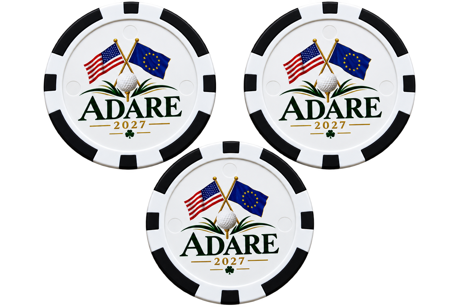 Adare '27 Poker Chip Ball Marker