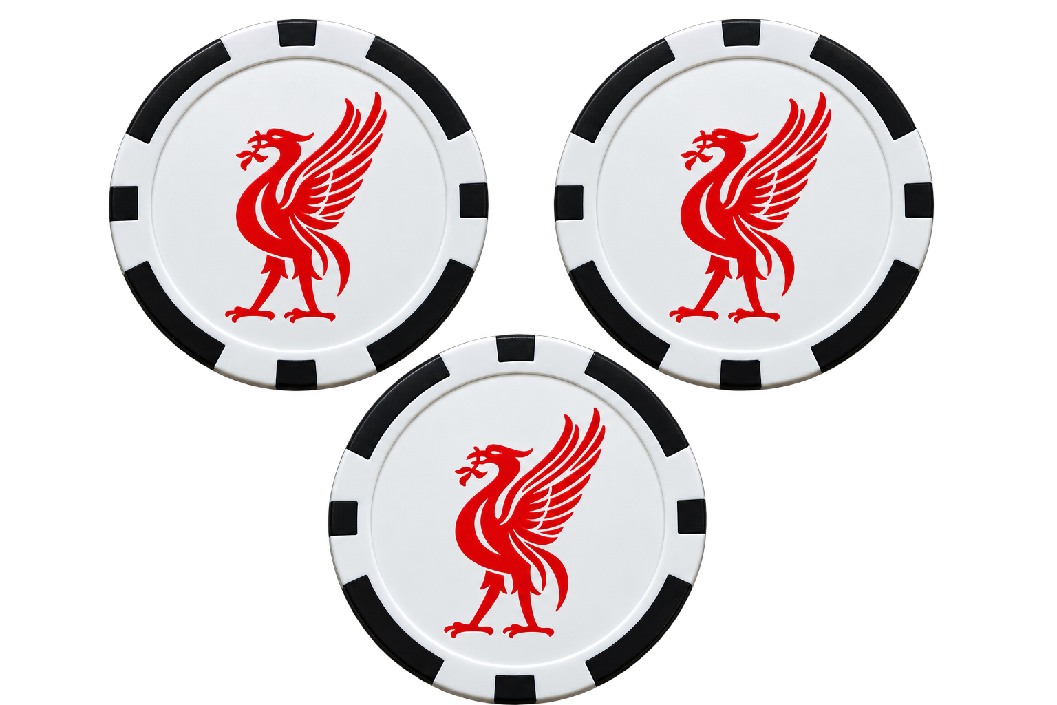 Liverpool Poker Chip Ball Marker - 40mm